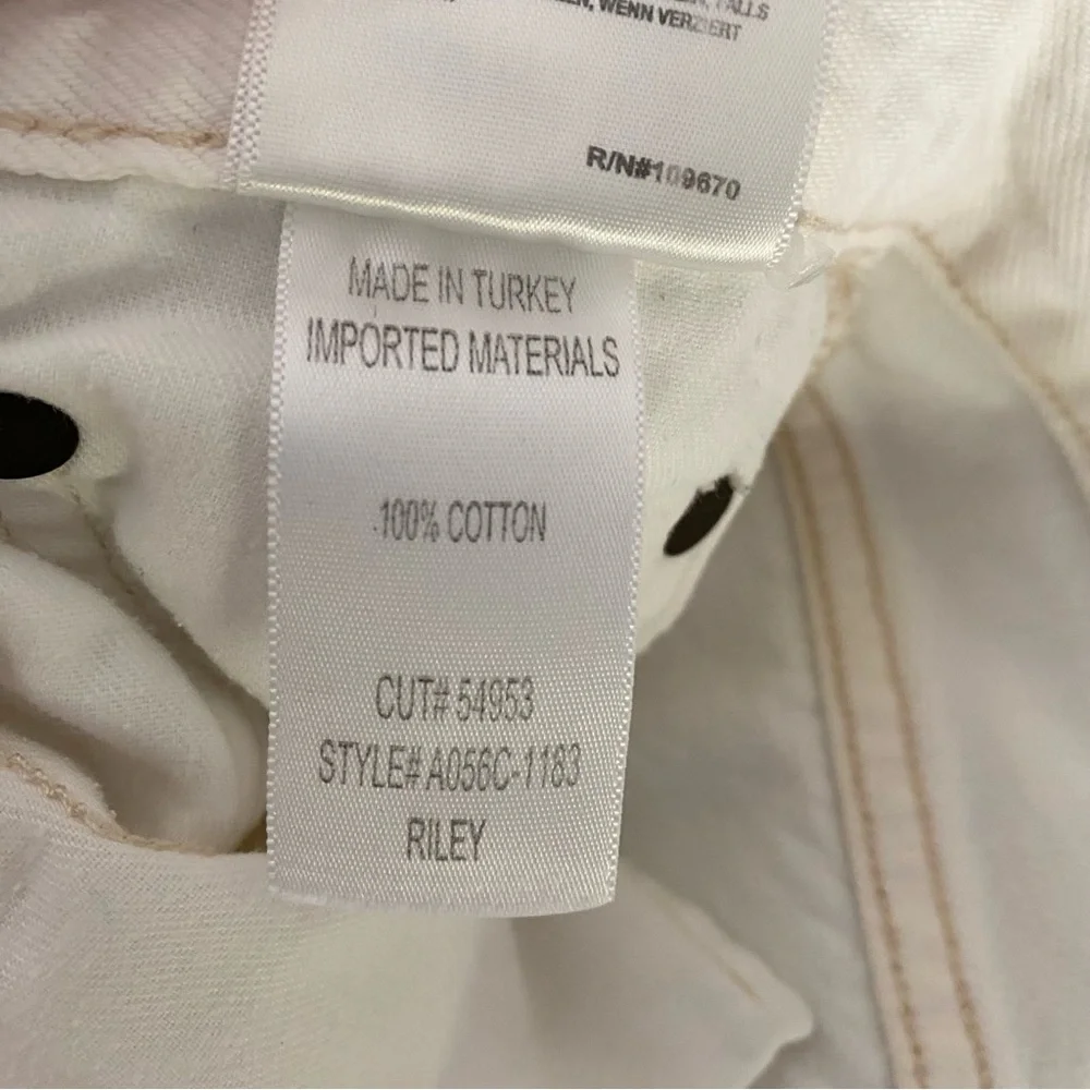 Agolde Riley High Rise Straight Cropped Distressed Jeans - 26 - Picture 7 of 7